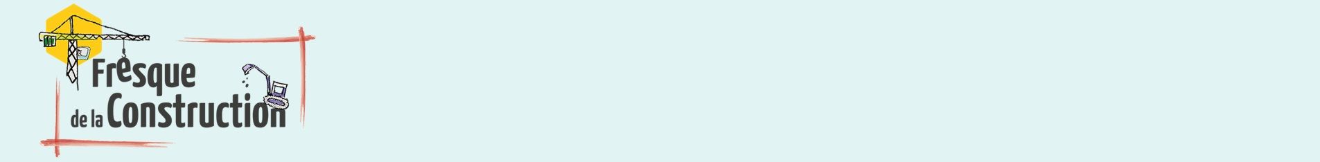 Logo illustré avec une grue et un ordinateur reliés par un câble, symbolisant la construction numérique et collaborative.